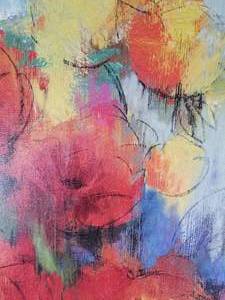 lot 169 image: Pretty Floral Impressionist Art Print