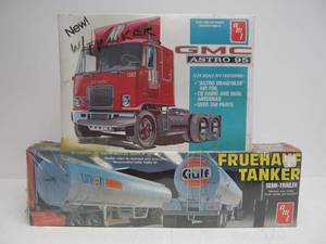 NOS Vintage GMC 95 Semi Truck wGULF Oil Fruehauf Tanker