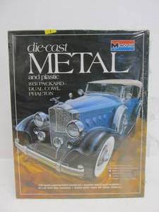 NOS Vintage Monogram Metal 1931 Packard Dual Cowl Phaeton