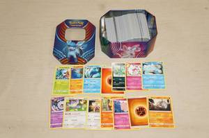 Metal Tin of Pokemon Cards