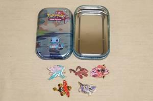 Metal Tin of Pokemon Pins