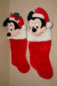 Mickey and Minnie Mouse Christmas Stockings