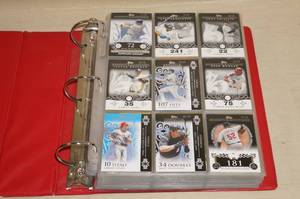 Binder of Baseball Cards