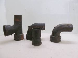 lot 10 image: vintage castiron sewer pipe