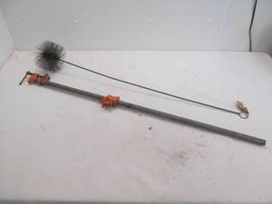 lot 117 image: chimney brush, bar clamp
