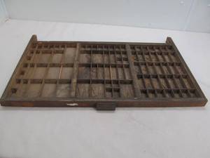 lot 138 image: Vintage press drawer