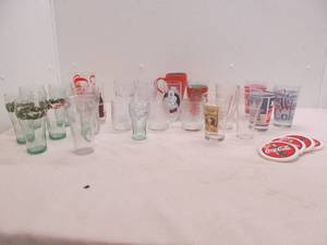 lot 152 image: Coca Cola glasses