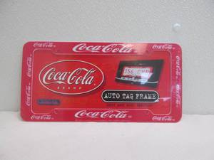 lot 183 image: Coca Cola auto tag frame