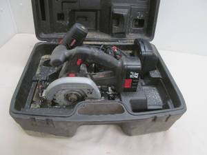 lot 219 image: Craftsman circular saw, hammer drill