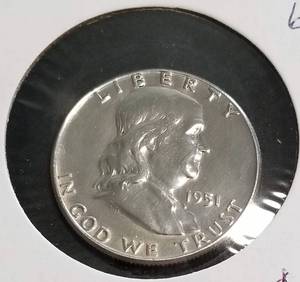 1951 PROOF FRANKLIN HALF DOLLAR (this is a PROOF not MS strike)