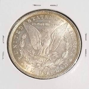 1883-O MORGAN SILVER DOLLAR UNC NICELY TONED