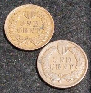 2 XF-AU OR BETTER INDIAN HEAD CENTS 1897 1904