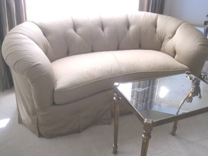Taupe LoveseatSofa
