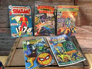 lot 21 image: 5 Vintage Action Hero Comics