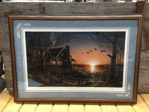 lot 28 image: Terry Redlin Comforts of Home Signed and Numbered Framed Print