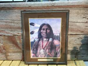 lot 42 image: Native American Portrait Print