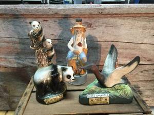 lot 43 image: 3 Figural Liquor Decanters