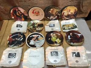 lot 61 image: Norman Rockwell Collector Plates