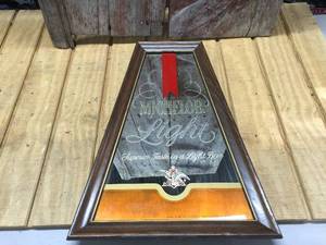 lot 64 image: Vintage Michelob Light Framed Beer Mirror