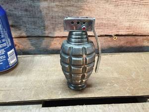 lot 134 image: Vintage Hand Grenade Lighter