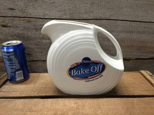 lot 155 image: Fiesta Advertiser Pillsbury Bake Off White Pitcher