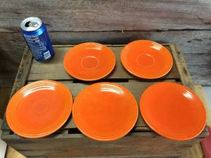 lot 166 image: Fiesta Radioactive Red 2 Saucers, three 6-14 Plates