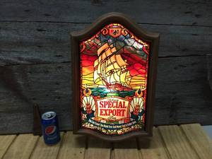 lot 188 image: Vintage Heilemans Special Export Beer Light-Up Sign