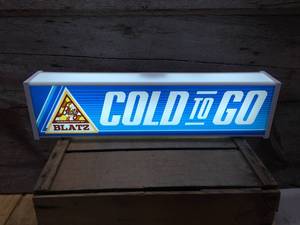 lot 196 image: Blatz Cold to Go Light-Up Beer Sign