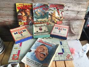 lot 198 image: Vintage Monopoly - WWII Era Action Books - 1955 Milwaukee Braves
