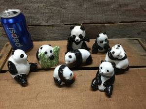 lot 200 image: Bone China Panda Bear Collection
