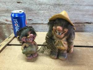 lot 202 image: 2 Troll Figures - Fosse Norway