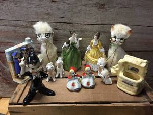 lot 250 image: Vintage Bone China - Ceramic Figures