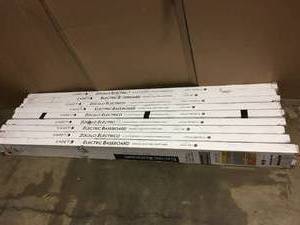 Pallet with Cadet 96 in. 2500-Watt 240-Volt Electric Baseboard Heater in White not used see pictures