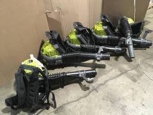 Lot of 4 Ryobi Backpack Blowers used customer returns