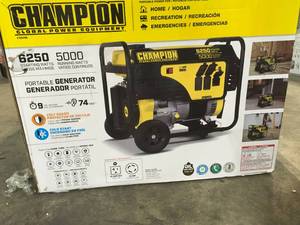 Champion POwer Equipment 62505000-Watt Gasoline Powered Recoil Start Portable Generator not used