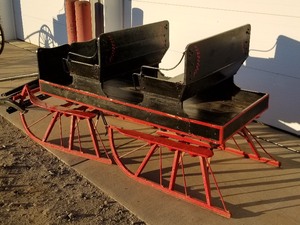 Wooden Horse-Drawn Sleigh