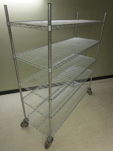 METRO SUPER-ERECTA SHELVING CART, NSF APPROVED