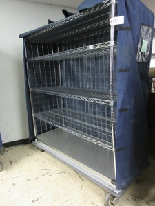 METRO SUPER ERECTA WIRE SHELVING ON WHEELS WITH HD COVER
