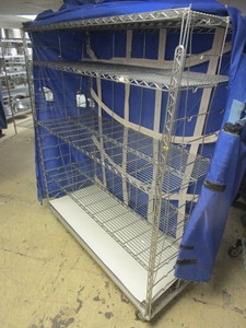 METRO-STYLE WIRE SHELVING CART