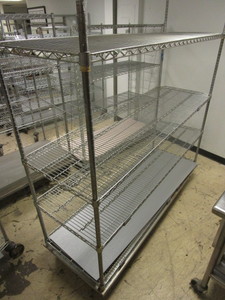 METRO SUPER-ERECTA WIRE SHELVING CART, NSF