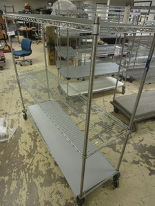 METRO SUPER-ERECTA WIRE SHELVING CART, NSF