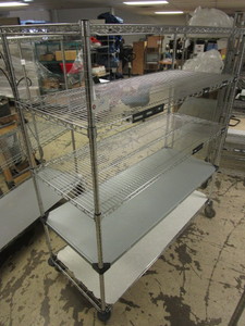 METRO-STYLE WIRE SHELVING CART, NSF