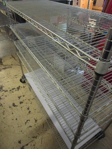 METRO SUPER-ERECTA WIRE SHELVING CART, NSF