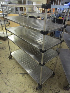 METRO SHELVING CART, STAINLESS STEEL, NSF