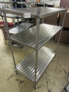 STAINLESS STEEL SHELVING UNIT