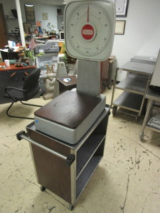 TOLEDO 50 LB. SCALE, LAKESIDE STAINLESS STEEL UTILITY CART