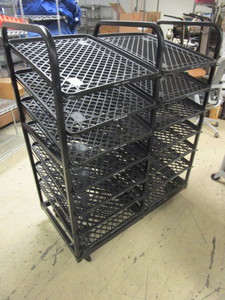 BREAD RACK CART, WITH REMOVABLE TRAYS