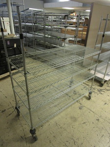 METRO SUPER-ERECTA WIRE SHELVING CART, NSF