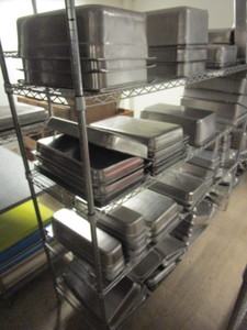 BUFFETSTEAM TABLE PANS, STAINLESS STEEL, ASSRTD. SIZES