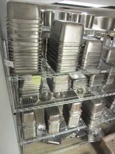 BUFFETSTEAM TABLE PANS, STAINLESS STEEL, ASSRTD. SIZES